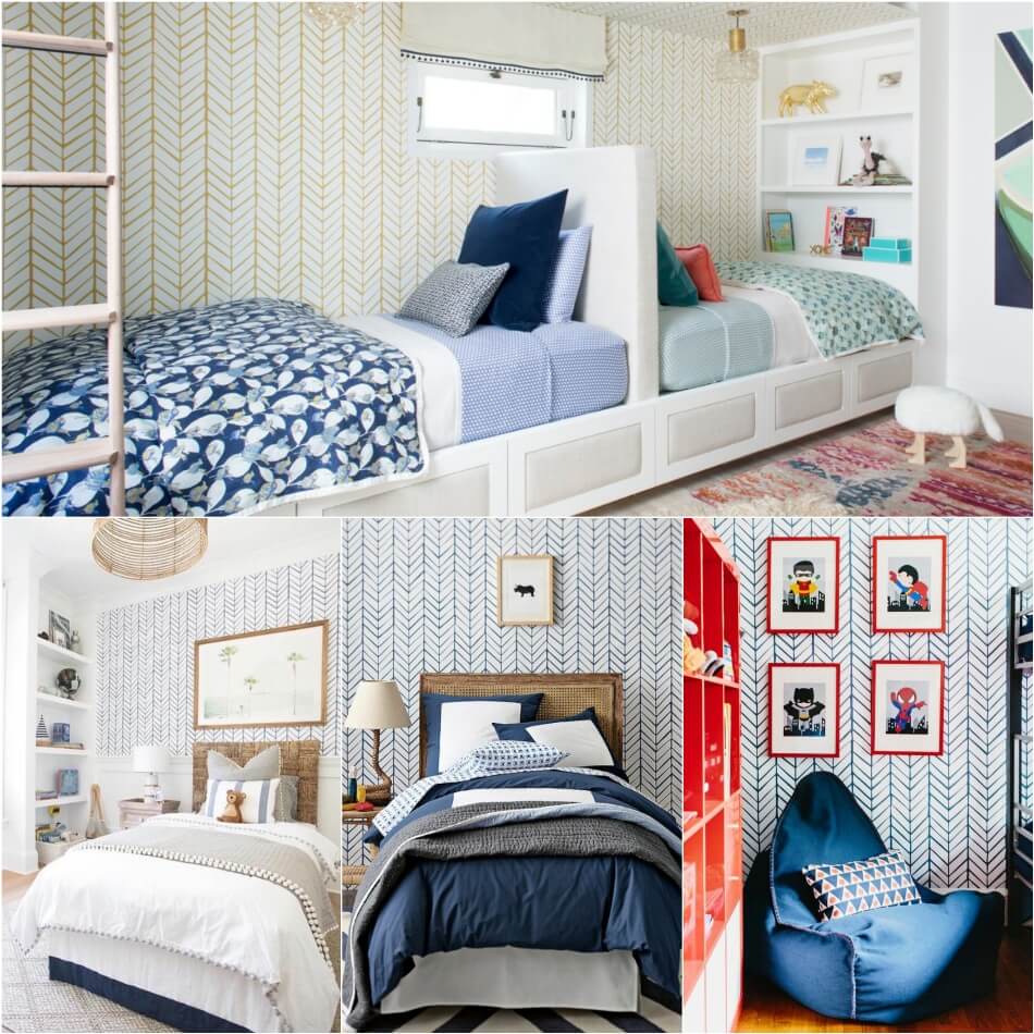 Дизайн Комнаты для Мальчика − Обои в комнате для мальчика