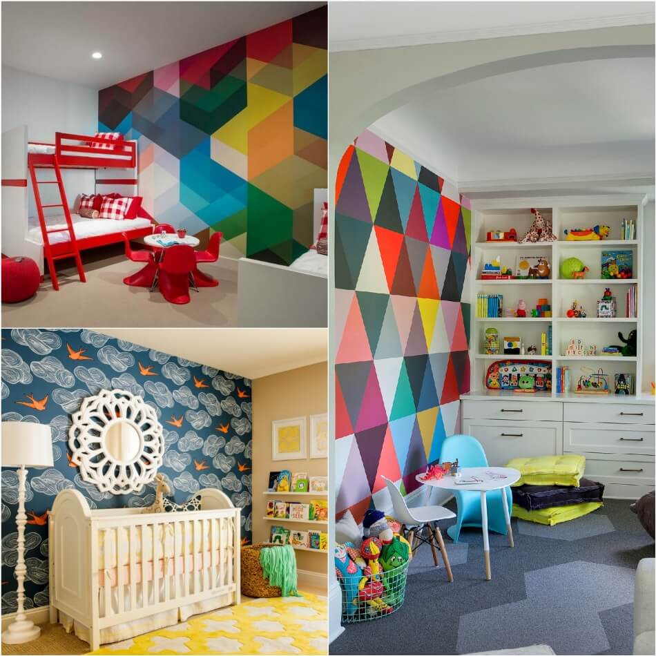 Современные идеи дизайна детской комнаты — 55 фото