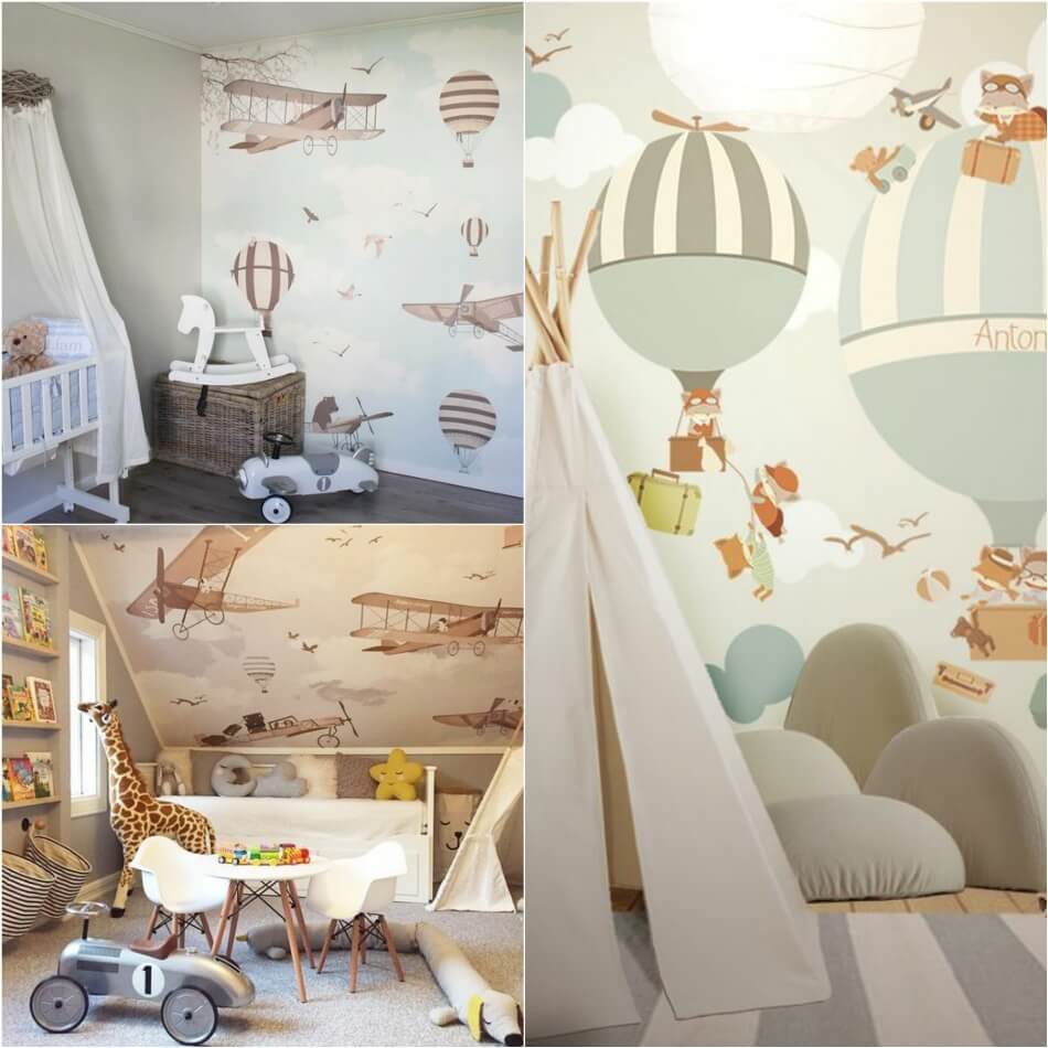 Дизайн Комнаты для Мальчика − Обои в комнате для мальчика